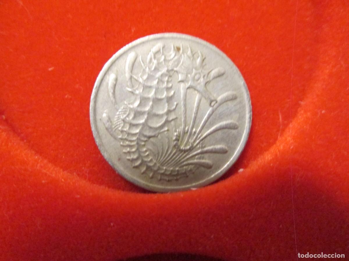 Monedas antiguas de Asia: 10 cents singapur 1966 - Foto 2