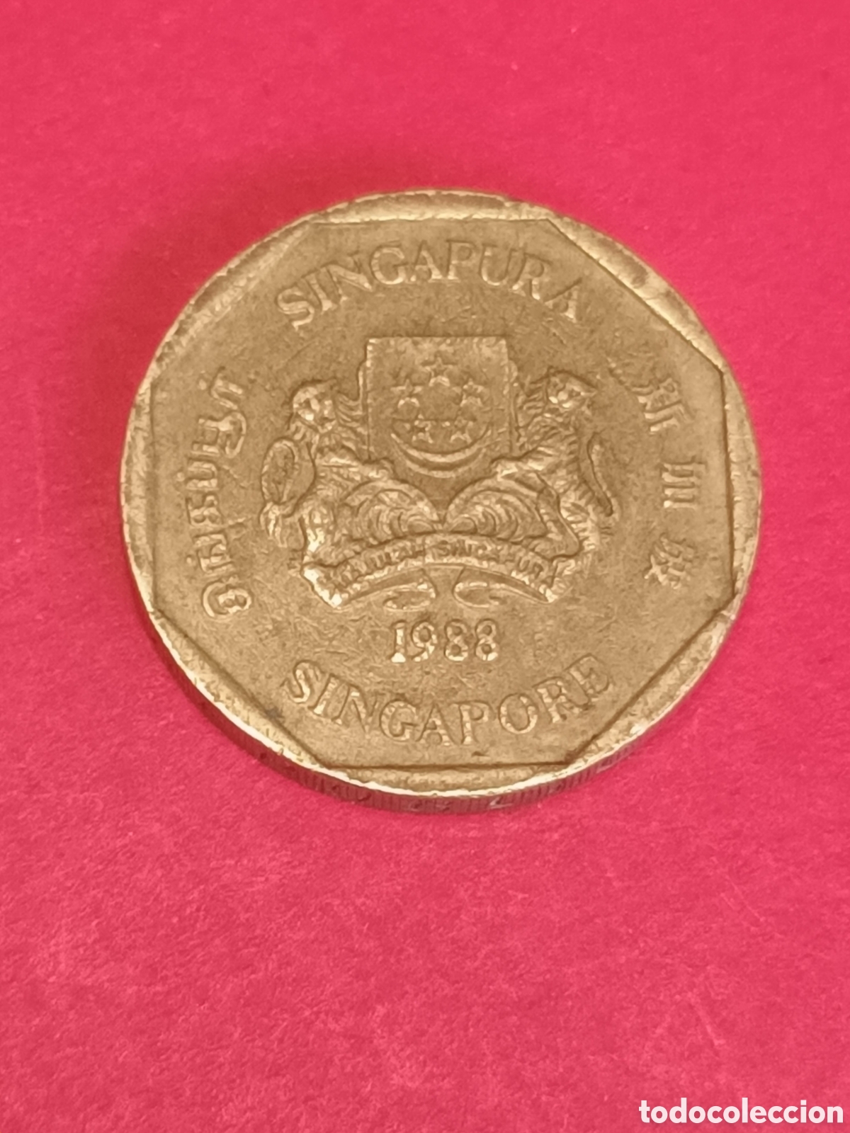 Monedas antiguas de Asia: SINGAPUR. 1 DOLAR DE 1988. - Foto 2