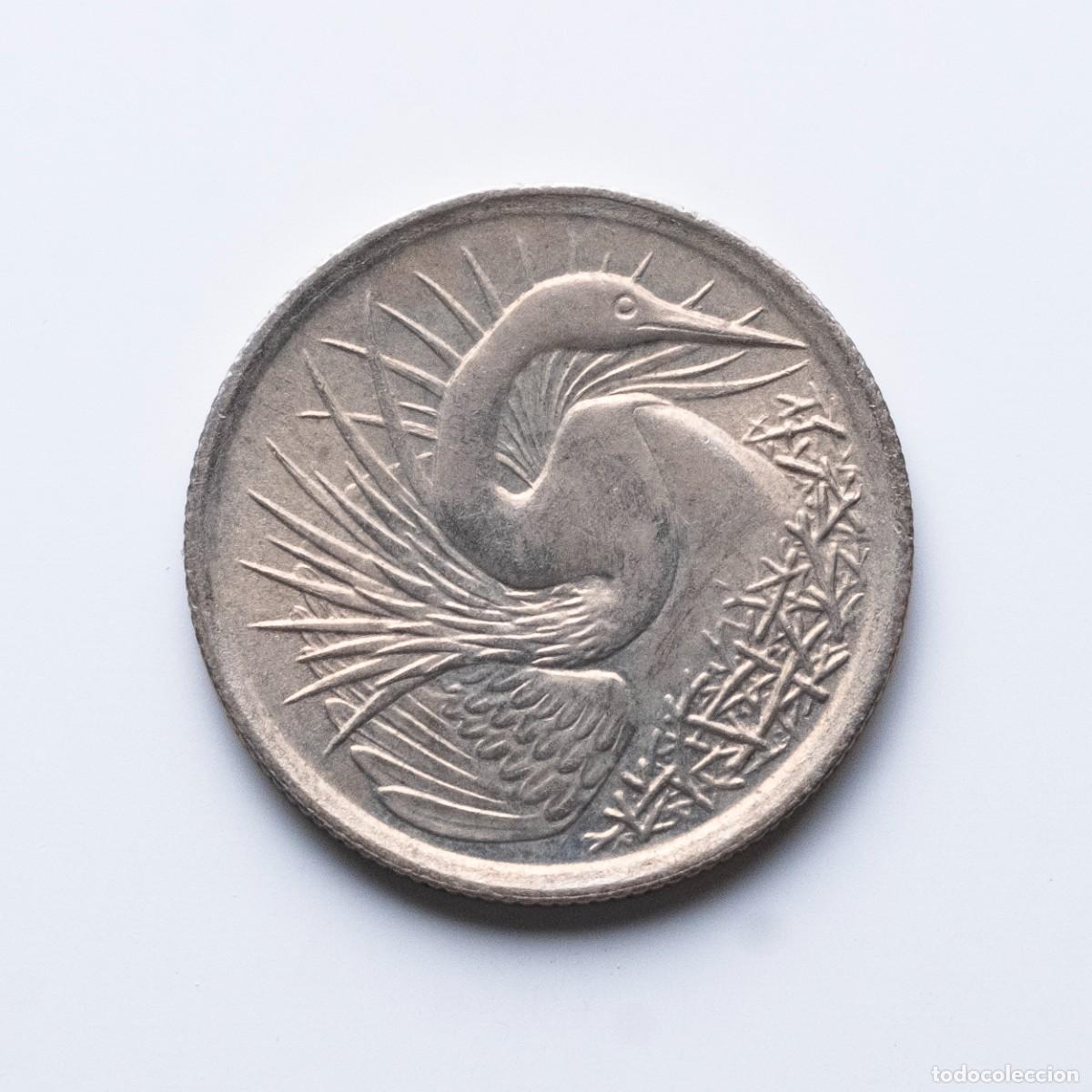 Monedas antiguas de Asia: 5 cents 1972 Singapur - Foto 1