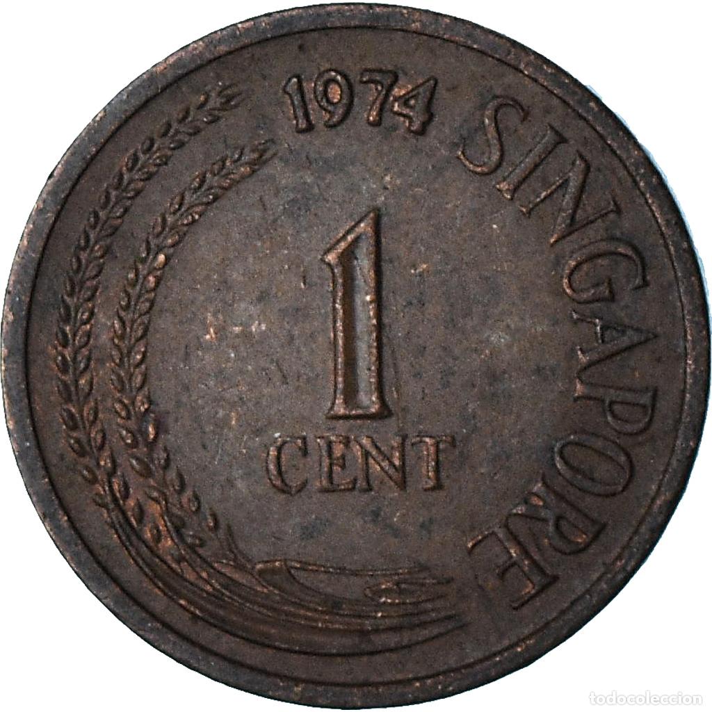 Monedas antiguas de Asia: [#1374693] Singapur, Cent, 1974 - Foto 2