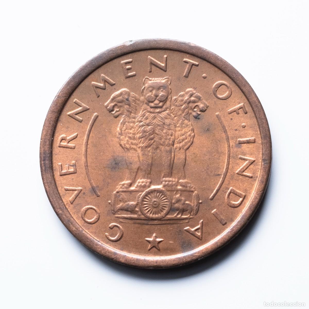 Monedas antiguas de Asia: 1 pice 1952 India EBC - Foto 2