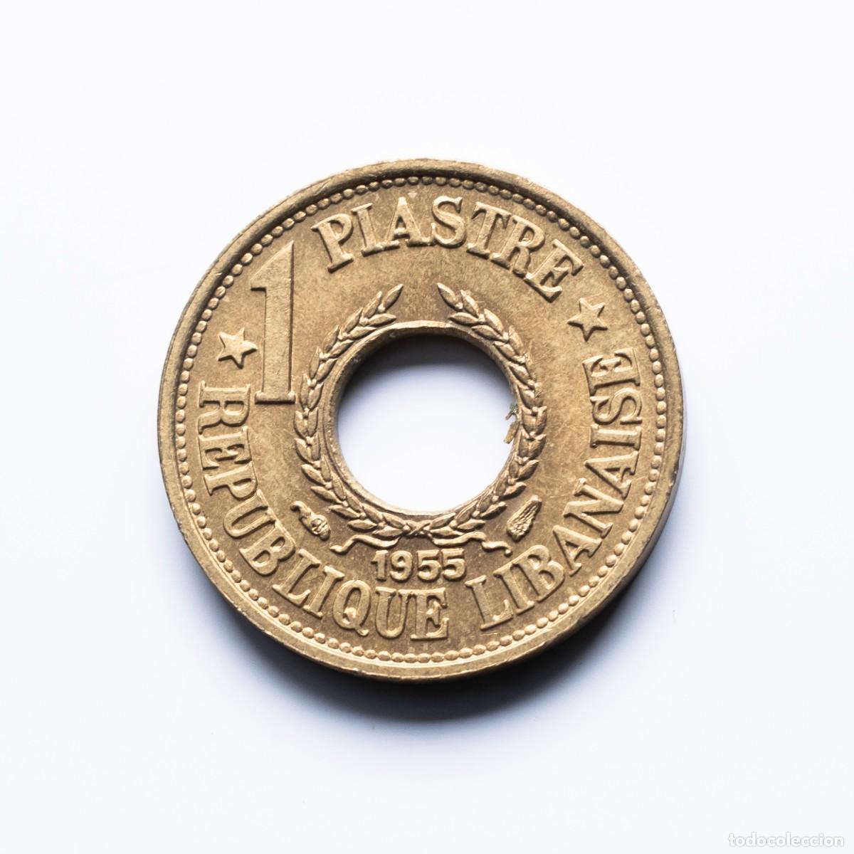 Monedas antiguas de Asia: 1 piastra 1955 L&iacute;bano EBC - Foto 1