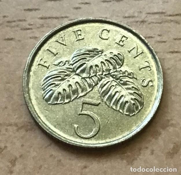 Monedas antiguas de Asia: 5 centavos de Singapur. A&ntilde;o 2011 - Foto 1