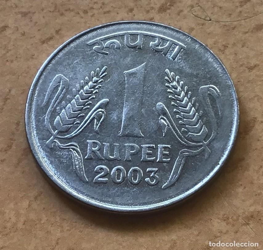 Monedas antiguas de Asia: 1 rupia de India. A&ntilde;o 2003 - Foto 1