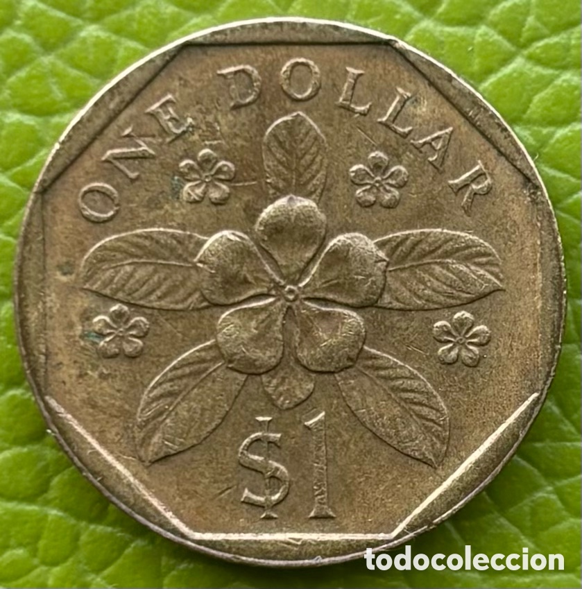 Monedas antiguas de Asia: SINGAPUR. UN D&Oacute;LAR. 1998. - Foto 2