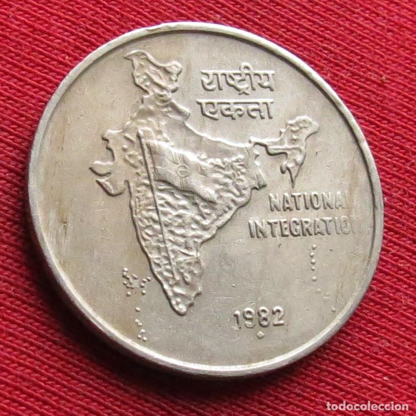 Monedas antiguas de Asia: India 50 paisa 1982 integration - Foto 1