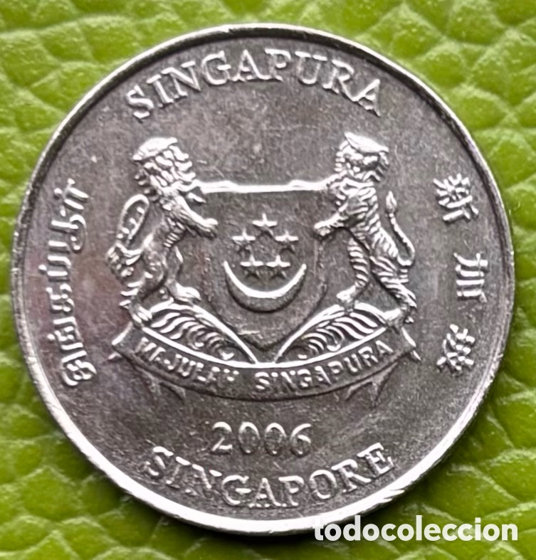 Monedas antiguas de Asia: SINGAPUR. 20 CENTAVOS DE D&Oacute;LAR. 2006. - Foto 1