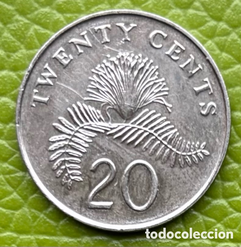 Monedas antiguas de Asia: SINGAPUR. 20 CENTAVOS DE D&Oacute;LAR. 2006. - Foto 2