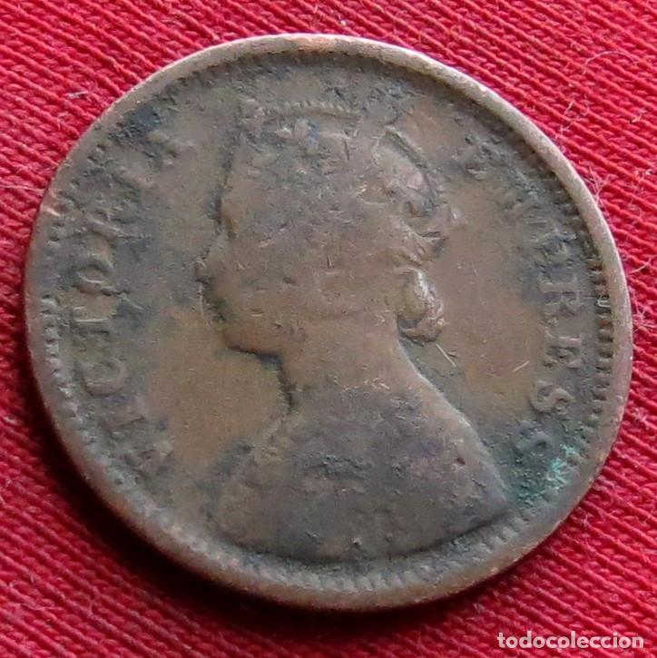 Monedas antiguas de Asia: India 1/2 pice 1890 , - Foto 2