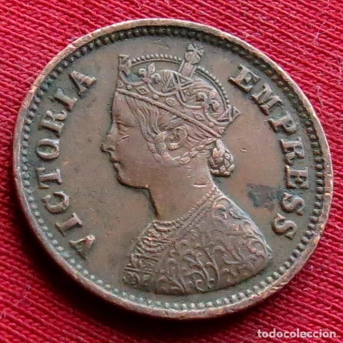 Monedas antiguas de Asia: India 1/2 pice 1899 , - Foto 2