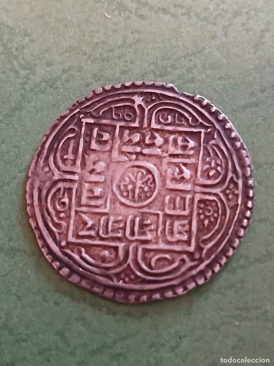 Monedas antiguas de Asia: 2 Mohurs Plata Nepal - Foto 1