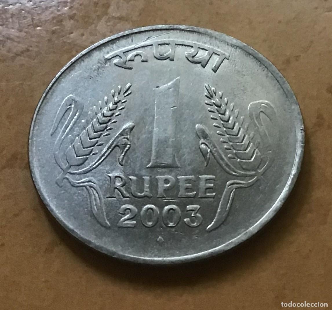 Monedas antiguas de Asia: 1 rupia de India. A&ntilde;o 2003 - Foto 1