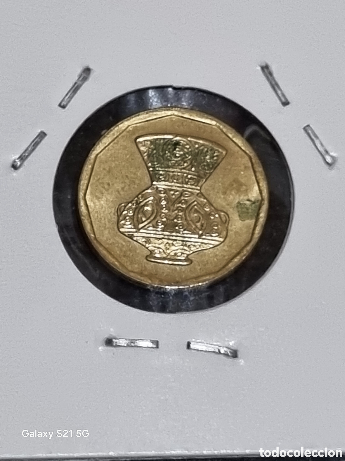 Monedas antiguas de Asia: MONEDA DE EGIPTO 5 PIASTRAS 2004 - Foto 2