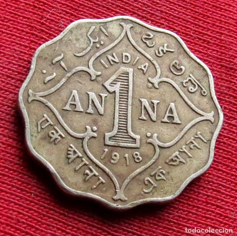 Monedas antiguas de Asia: India 1 anna 1918 ,, - Foto 1