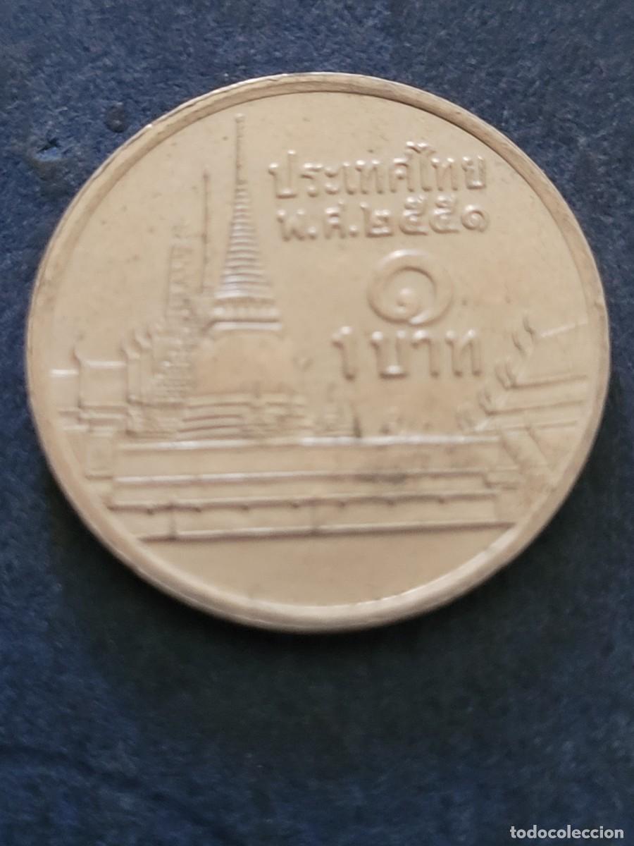 Monedas antiguas de Asia: Moneda 1 baht 2008 Tailandia - Foto 2