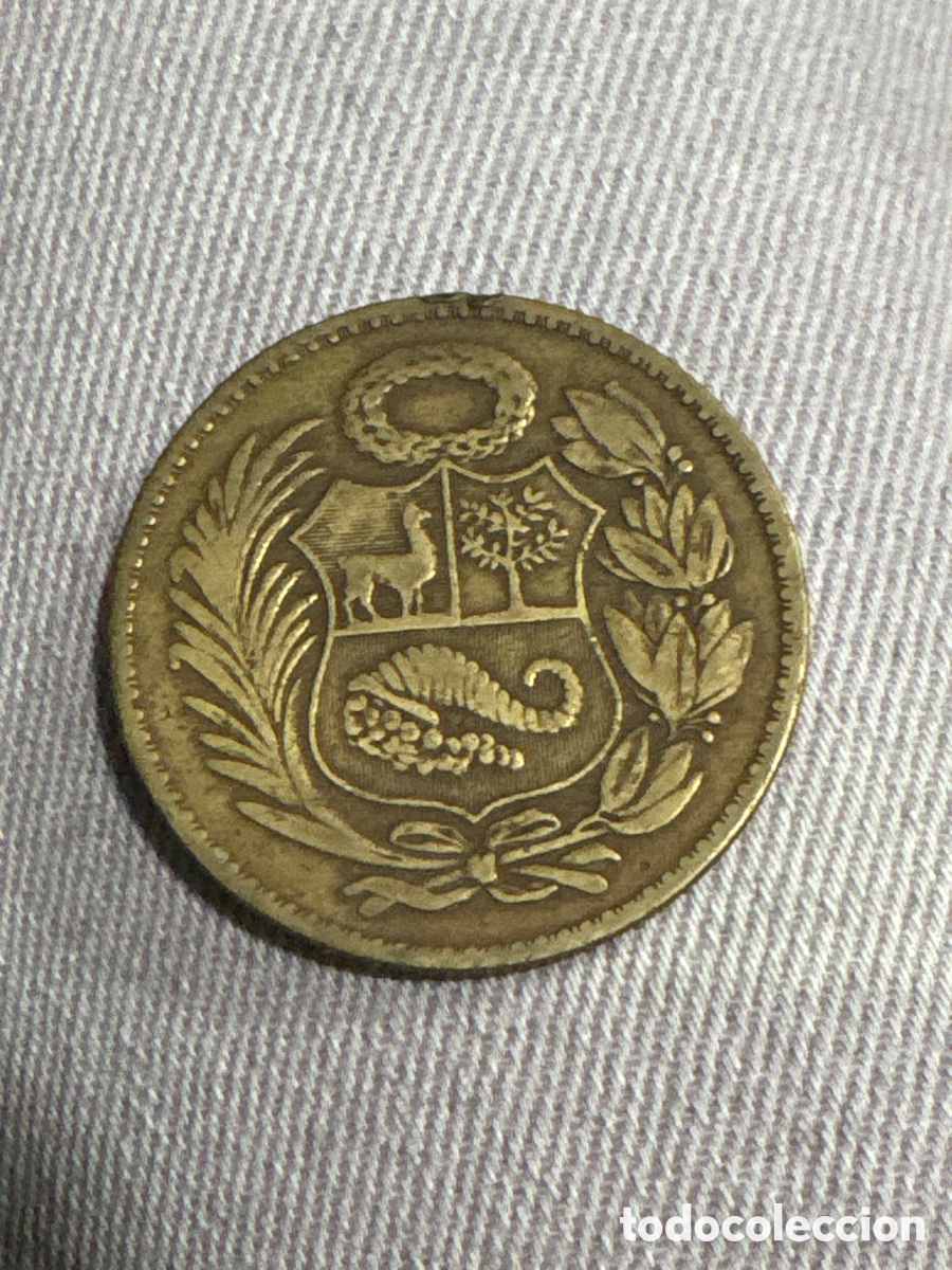 Monedas antiguas de Asia: Moneda Sol de Oro 1948 Peru (A1) - Foto 2