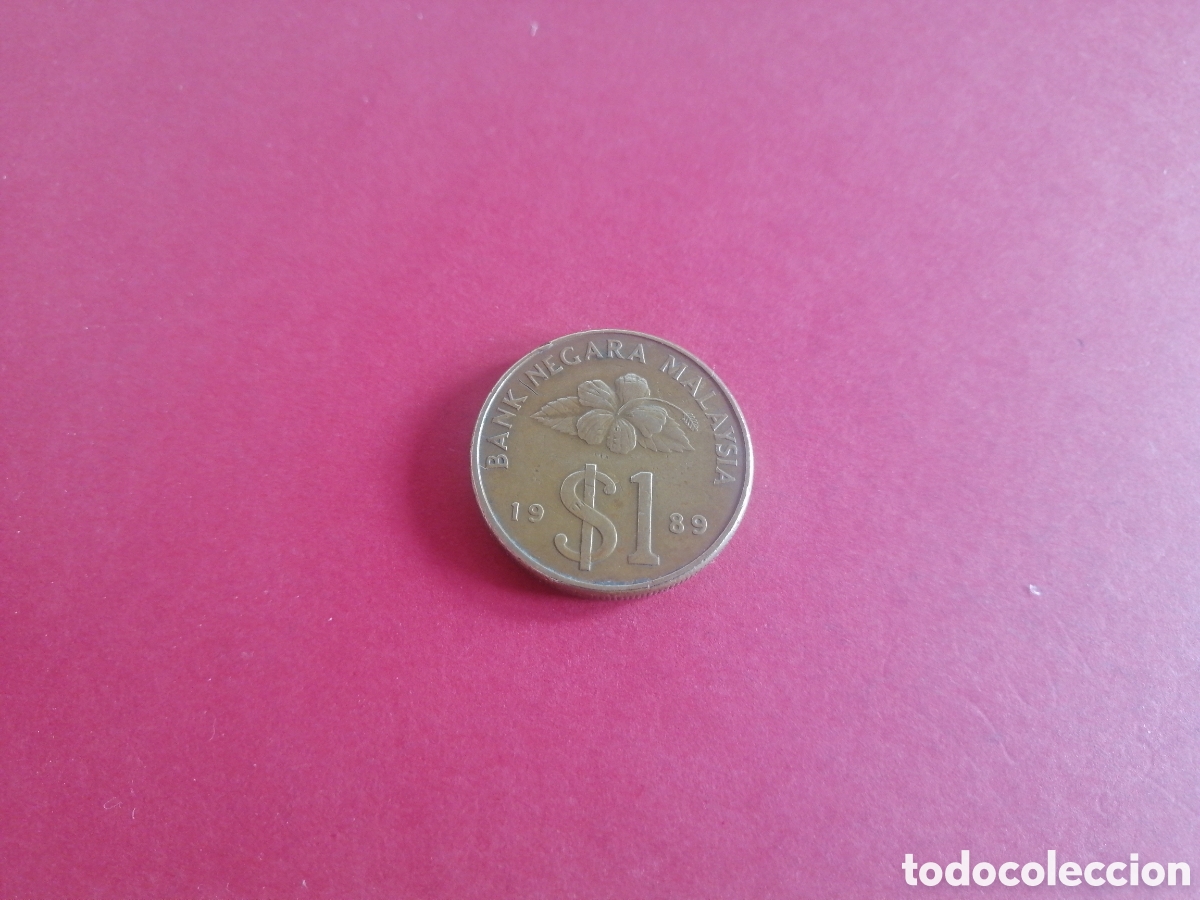 Monedas antiguas de Asia: 1 ringgit de Malasia 1989 - Foto 2