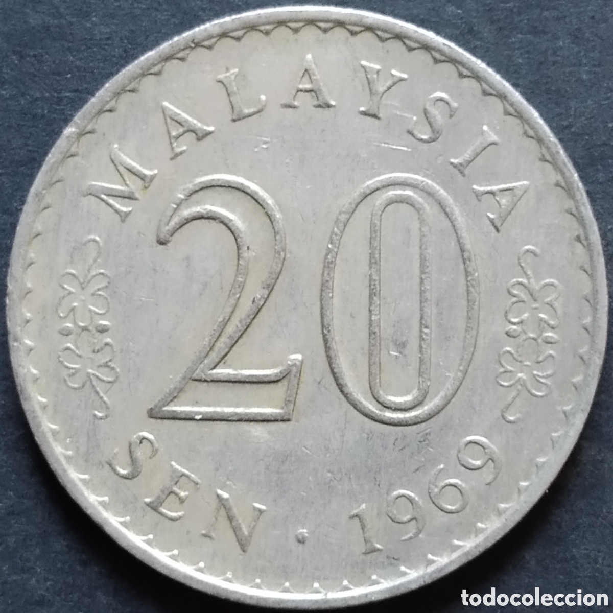 Monedas antiguas de Asia: MONEDA - MALASIA 20 SEN 1969 - Foto 1