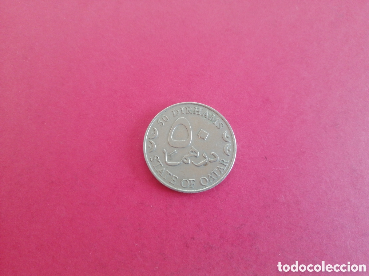 Monedas antiguas de Asia: 50 dirham de Qatar 2003 - Foto 2