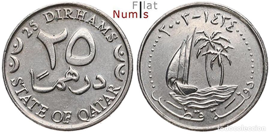 Monedas antiguas de Asia: QATAR - 25 DIRHAMS - 2003 - NO CIRCULADA - Foto 1