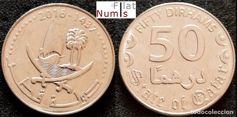 Monedas antiguas de Asia: QATAR - 50 DIRHAMS - 2016 - NO CIRCULADA - Foto 1