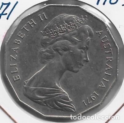 Monedas antiguas de Asia: Australia. 1971. Moneda de 50 Centavos. - Foto 1