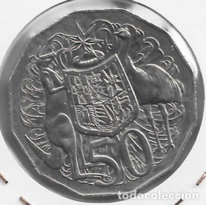 Monedas antiguas de Asia: Australia. 1971. Moneda de 50 Centavos. - Foto 2