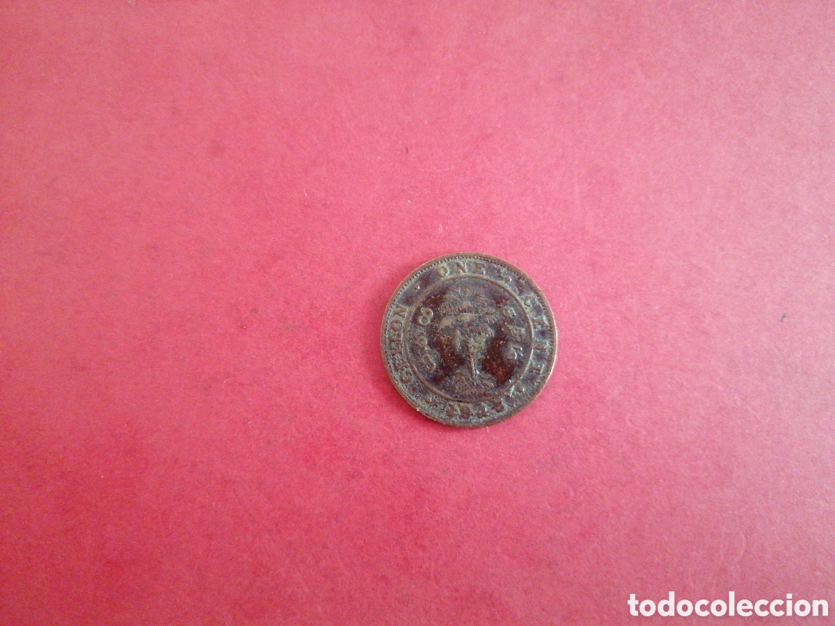 Monedas antiguas de Asia: 1 cent de Ceilan 1945 - Foto 2