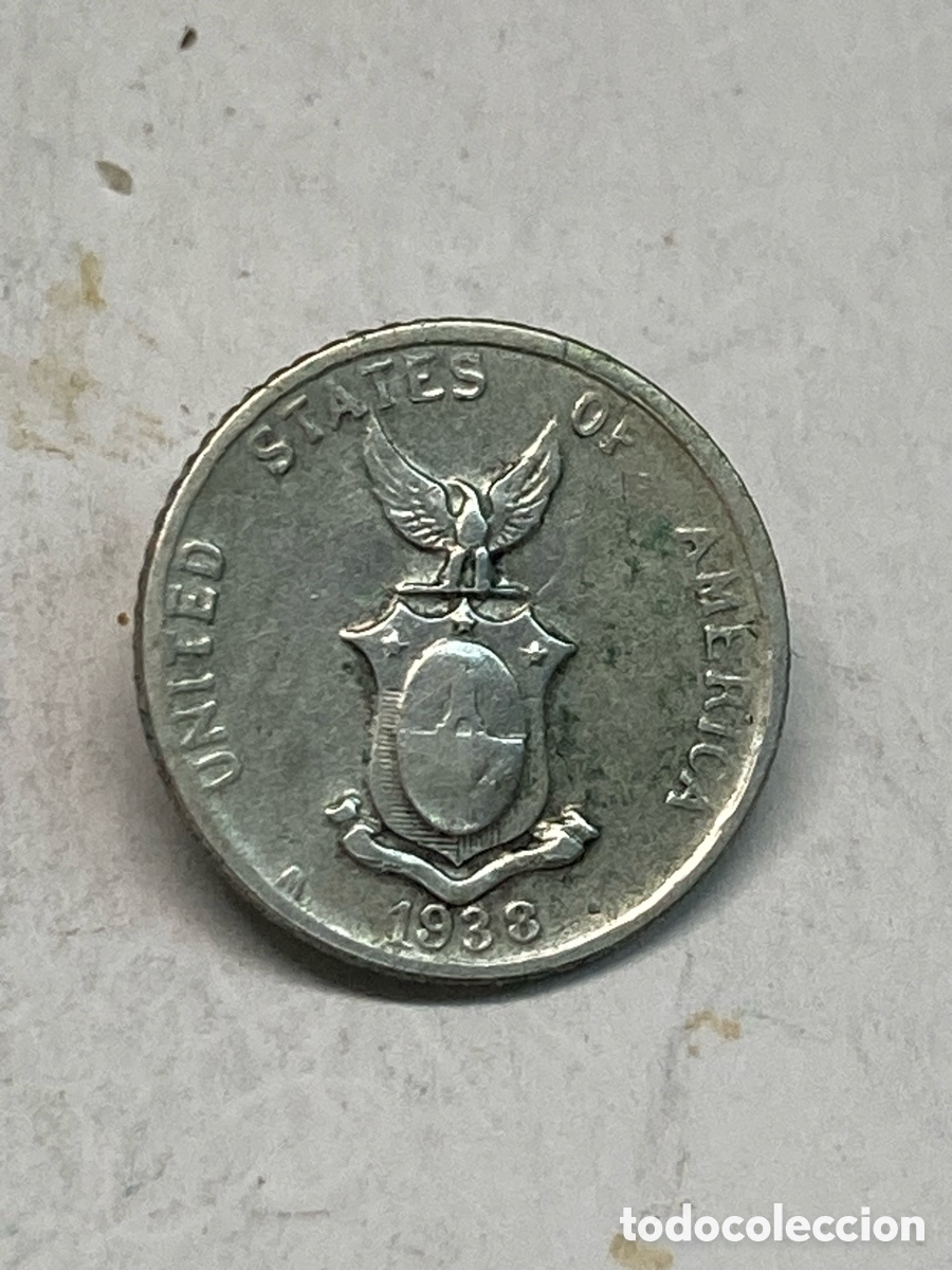 Monedas antiguas de Asia: Moneda de plata 10 c&eacute;ntimos 1938 X52 - Foto 1