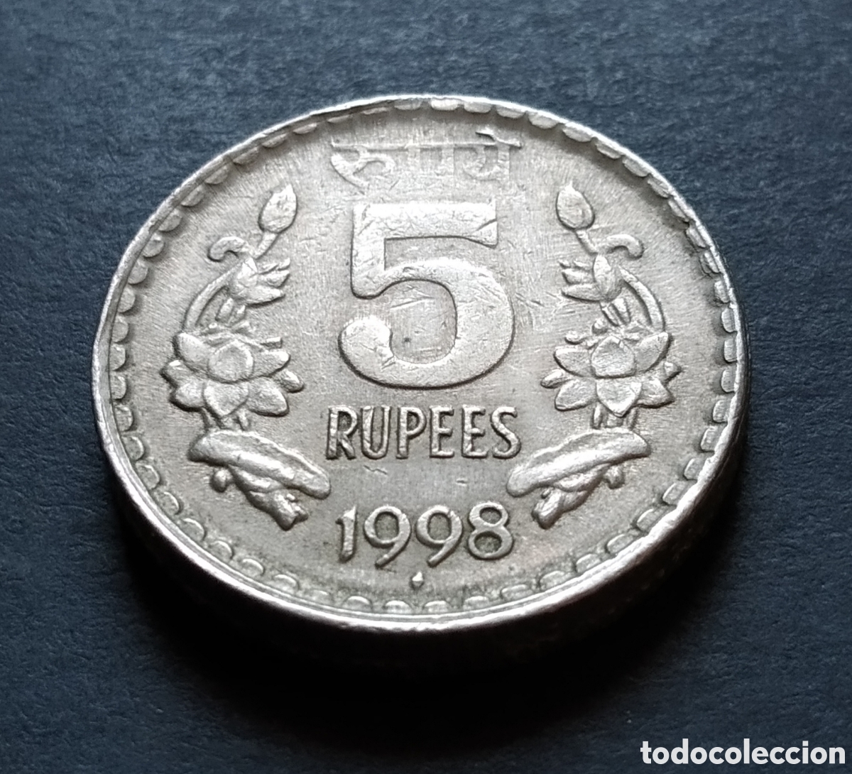Monedas antiguas de Asia: MONEDA - INDIA 5 RUPIAS 1998 - Foto 3