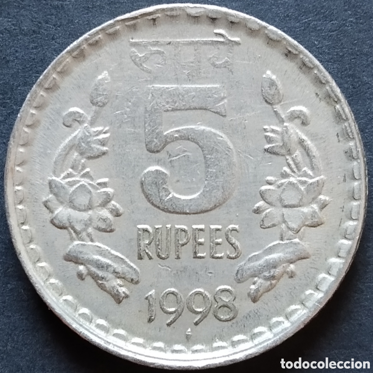 Monedas antiguas de Asia: MONEDA - INDIA 5 RUPIAS 1998 - Foto 1