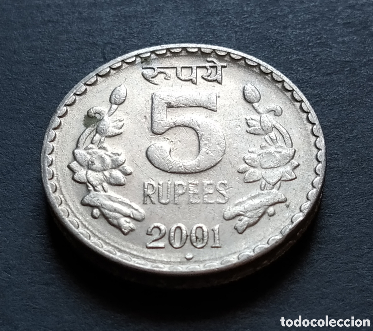 Monedas antiguas de Asia: MONEDA - INDIA 5 RUPIAS 2001 - Foto 3