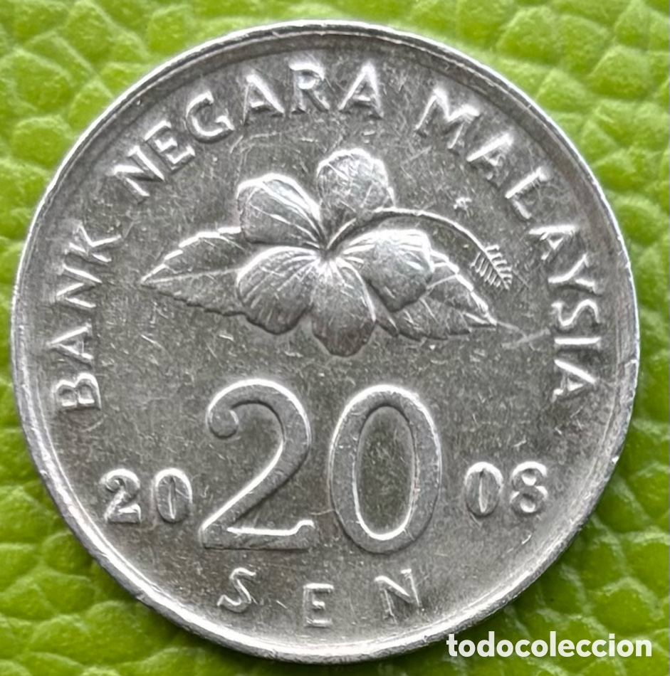 Monedas antiguas de Asia: MALASIA. 20 SEN. 2008. - Foto 2