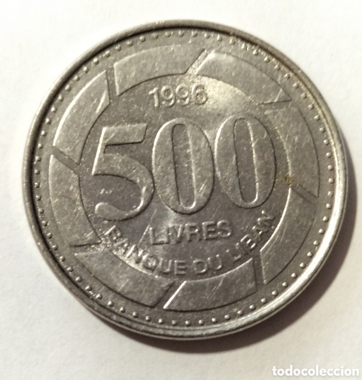Monedas antiguas de Asia: Moneda 500 libres 1996 L&iacute;bano - Foto 1