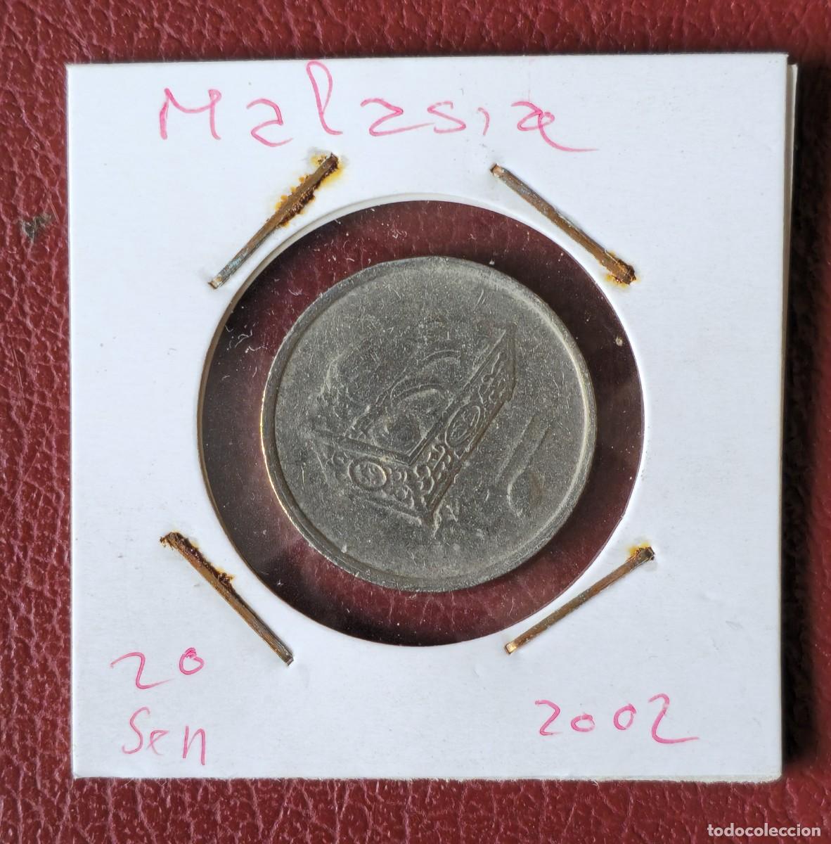 Monedas antiguas de Asia: MONEDA DE MALASIA 2002 20 SEN - Foto 1