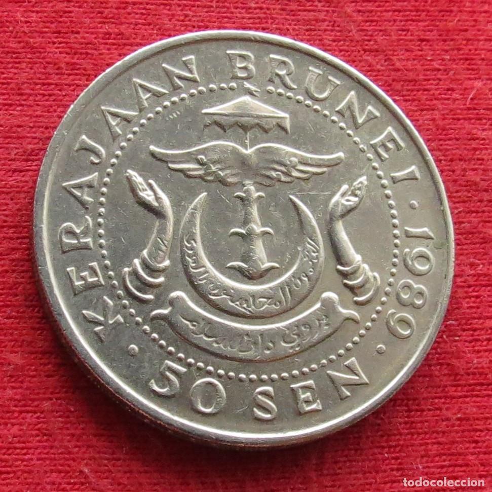 Monedas antiguas de Asia: Brunei 50 sen 1989 , - Foto 1