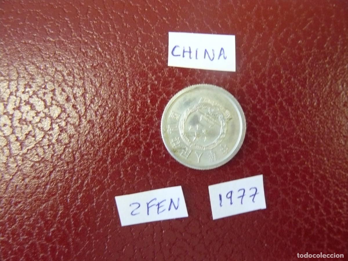 Monedas antiguas de Asia: Moneda de China 2 Fen 1977 - Foto 1