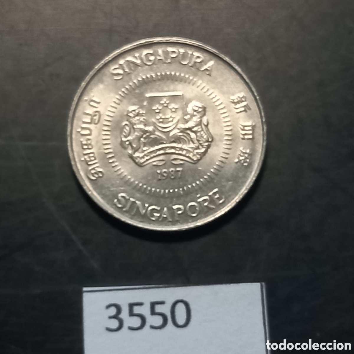 Monedas antiguas de Asia: Singapur 10 centavos 1987 - Foto 1