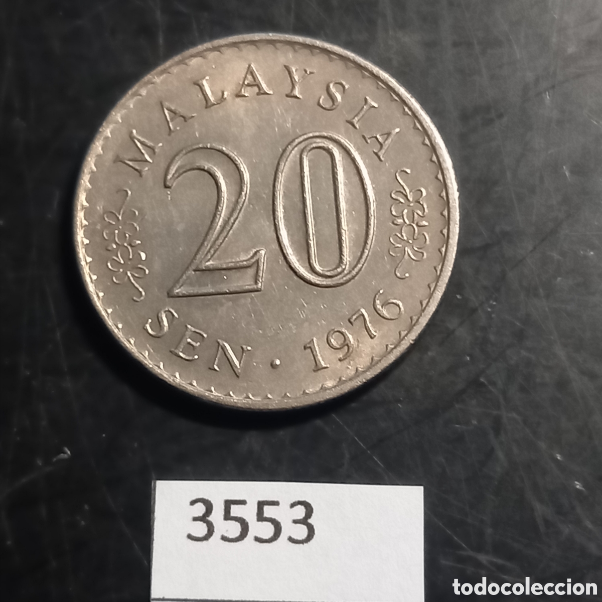 Monedas antiguas de Asia: Singapur 20 centavos 1976 - Foto 2