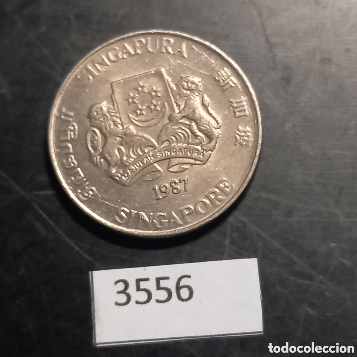 Monedas antiguas de Asia: Singapur 20 centavos 1987 - Foto 1