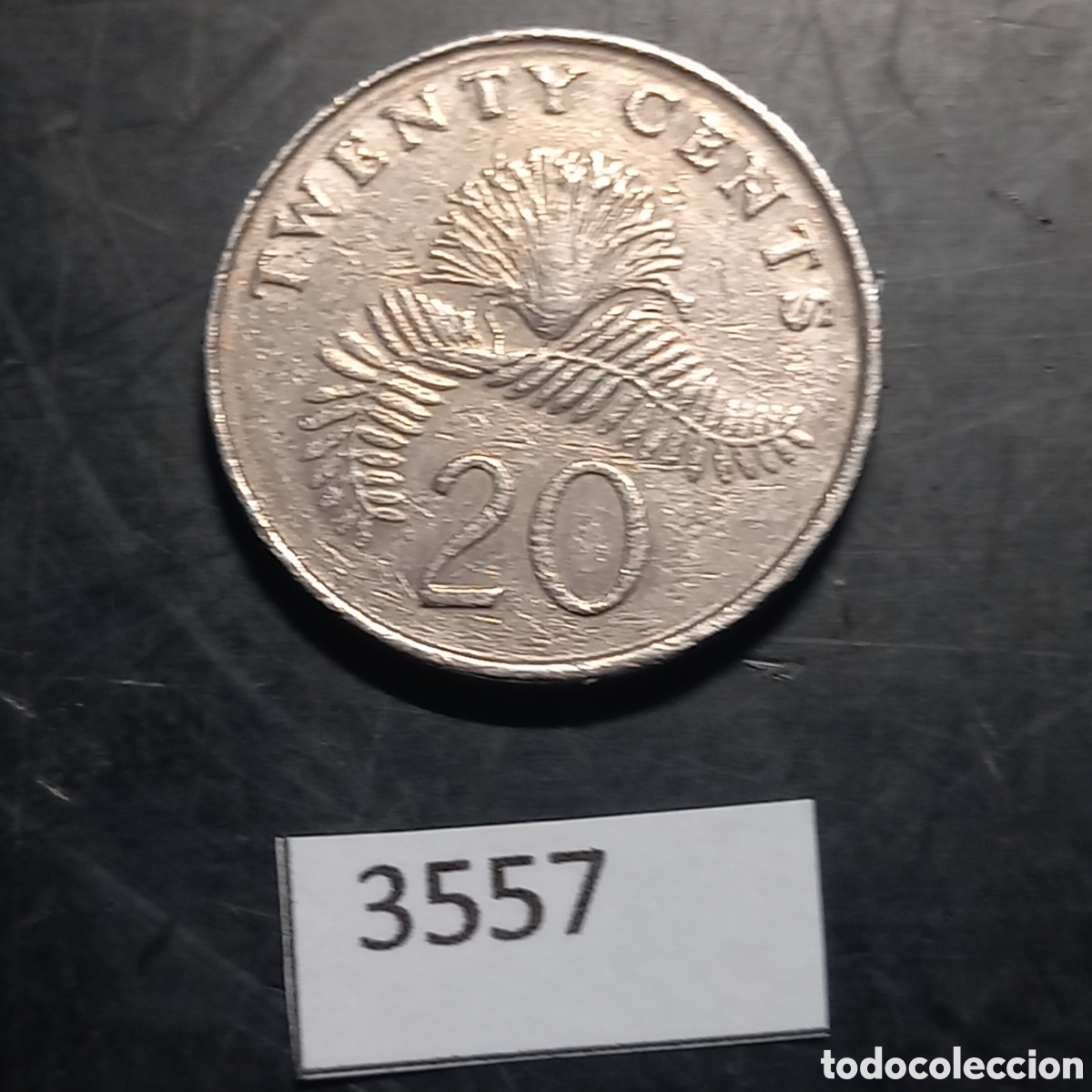 Monedas antiguas de Asia: Singapur 20 centavos 1987 - Foto 2