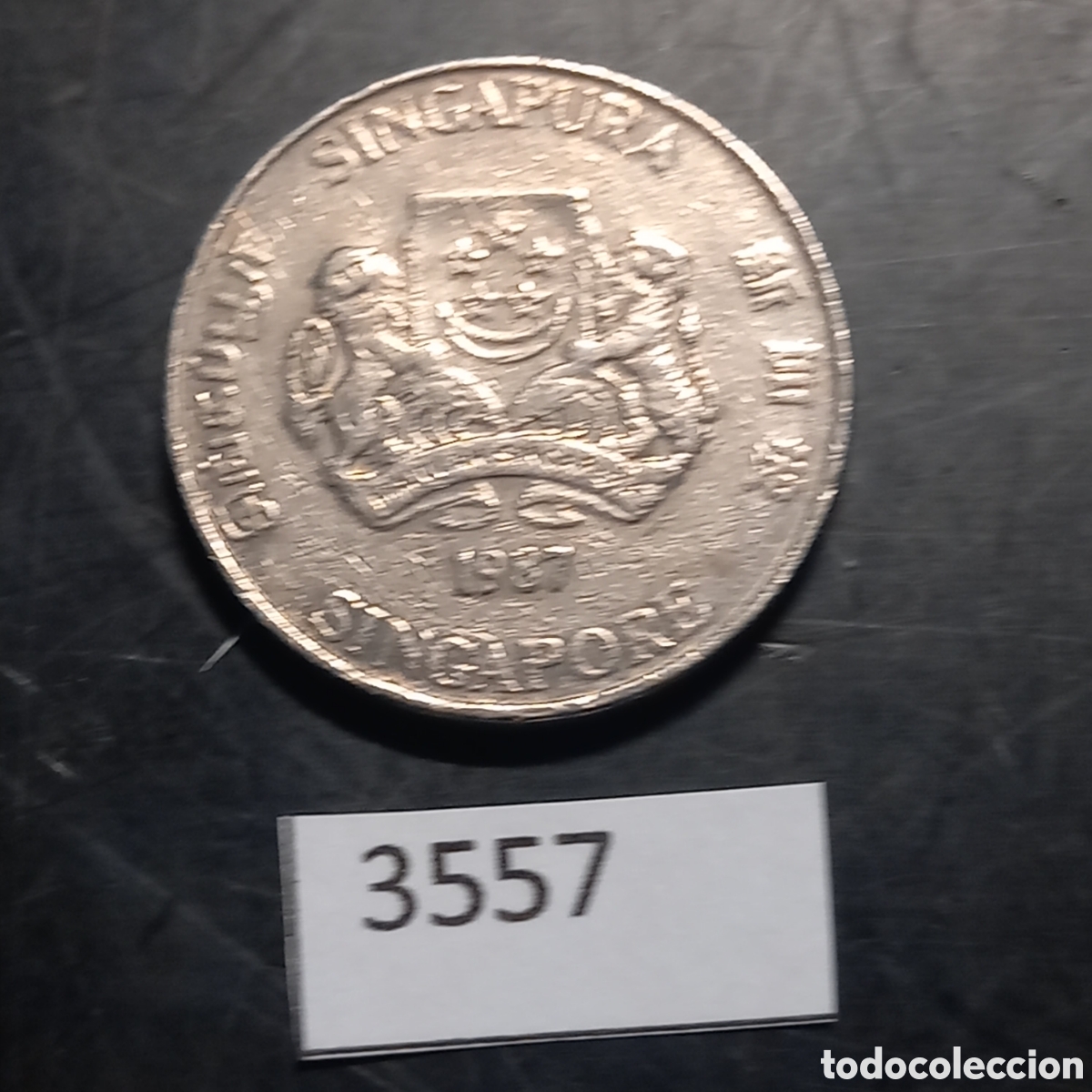 Monedas antiguas de Asia: Singapur 20 centavos 1987 - Foto 1