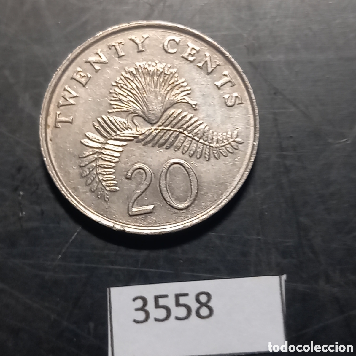 Monedas antiguas de Asia: Singapur 20 centavos 1993 - Foto 2