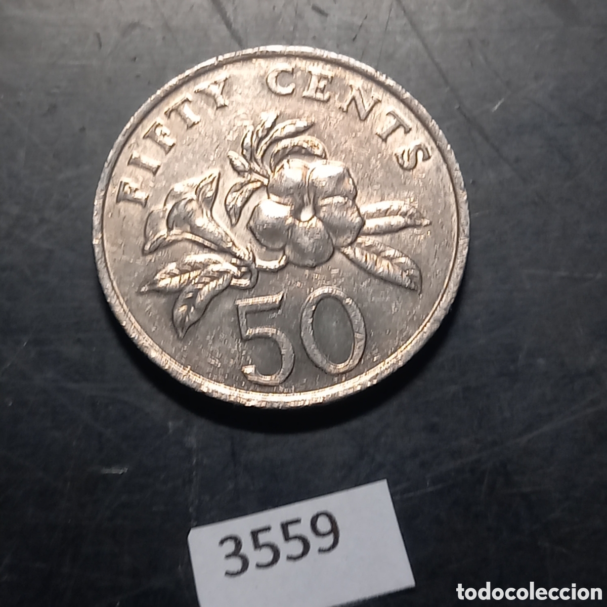 Monedas antiguas de Asia: Singapur 50 centavos 1985 - Foto 2