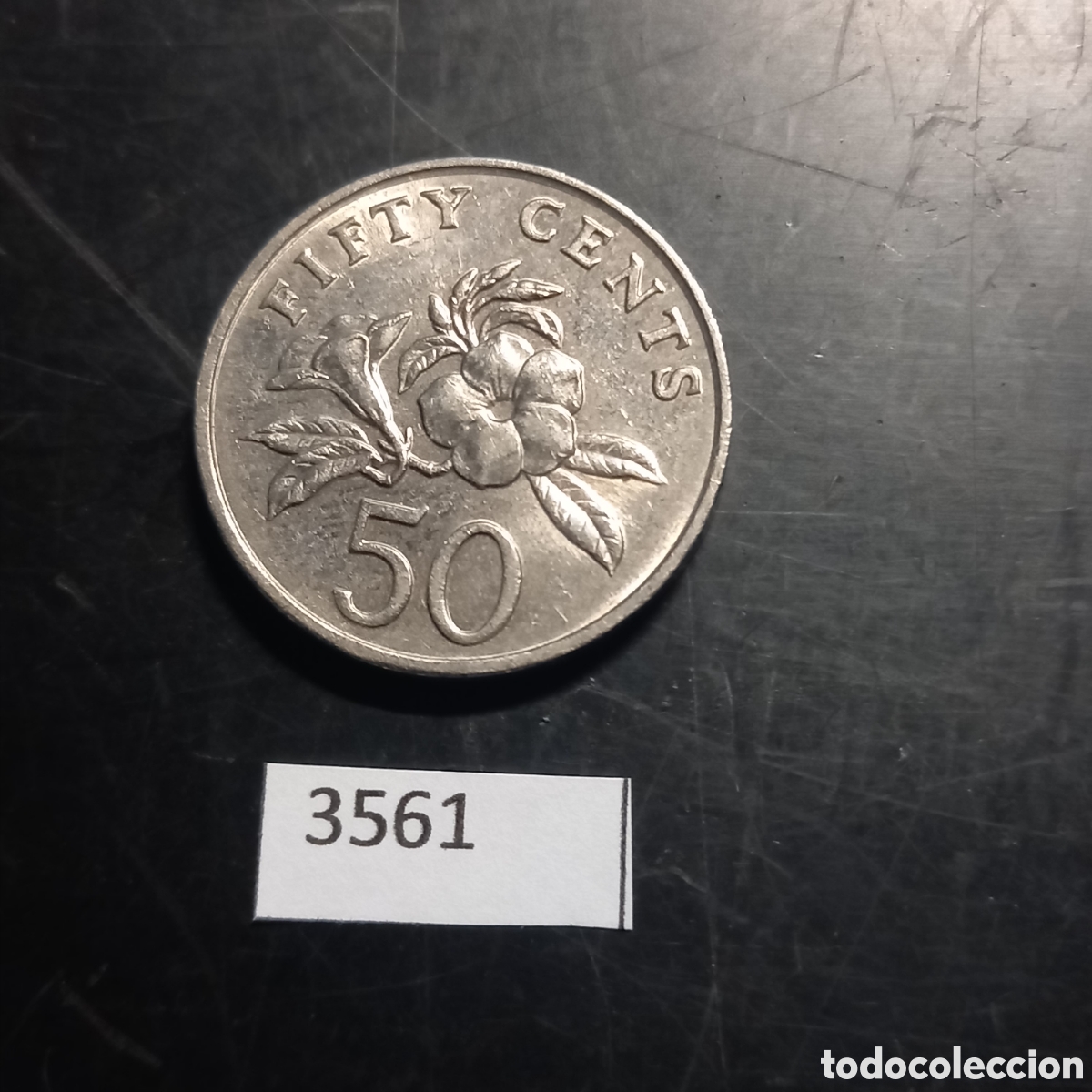 Monedas antiguas de Asia: Singapur 50 centavos 1997 - Foto 2