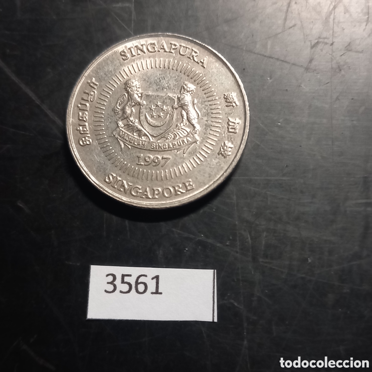Monedas antiguas de Asia: Singapur 50 centavos 1997 - Foto 1