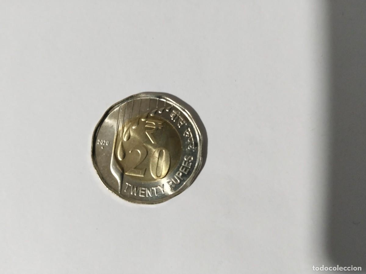 Monedas antiguas de Asia: 20 rupias India 2020 - Foto 1