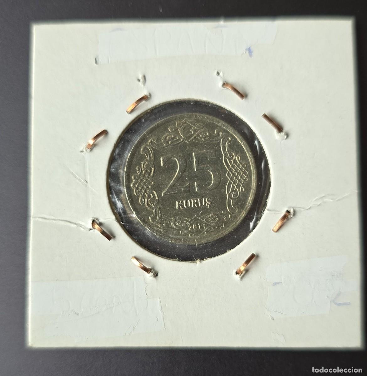 Monedas antiguas de Asia: MONEDA DE TURQUIA 2011 - 25 KURUS - Foto 2