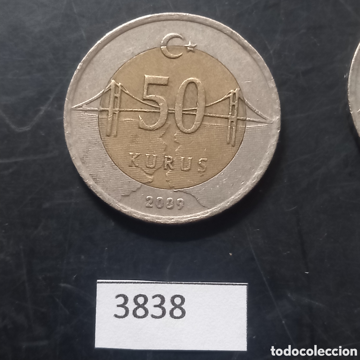 Monedas antiguas de Asia: Turqu&iacute;a 50 kurus 2009 - Foto 2