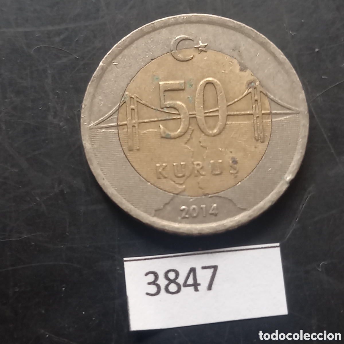 Monedas antiguas de Asia: Turqu&iacute;a 50 kurus 2014 - Foto 2